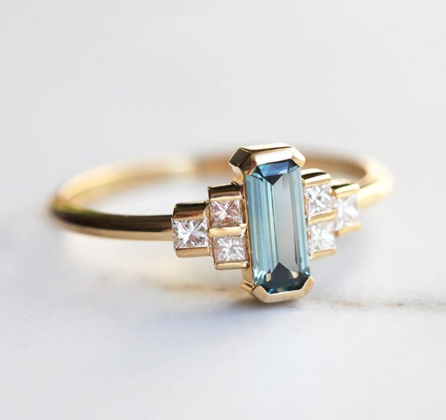 Baguette-Sapphire-Ring